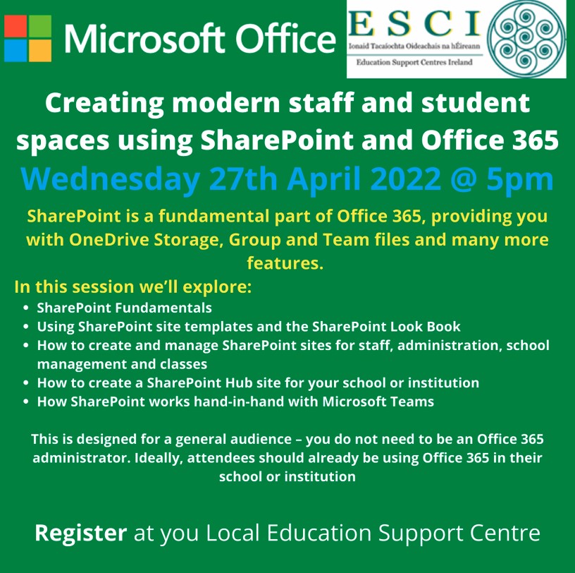 SP387-22 Creating Modern Staff and Student Spaces using Sharepoint and Office 365.