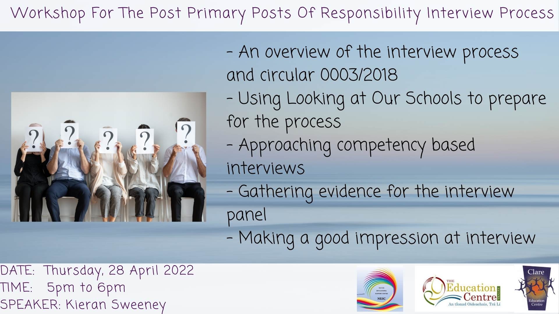 FULLY BOOKED SP26622 For The Post Primary Posts Of