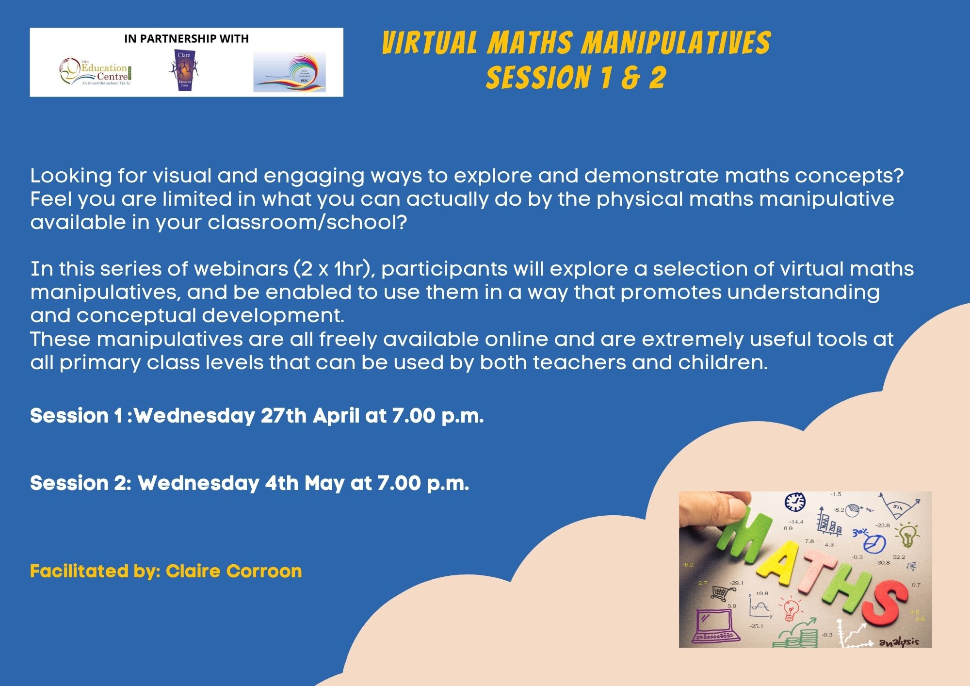 SP30322 Virtual Maths Manipulatives Session 1 & 2Primary Navan