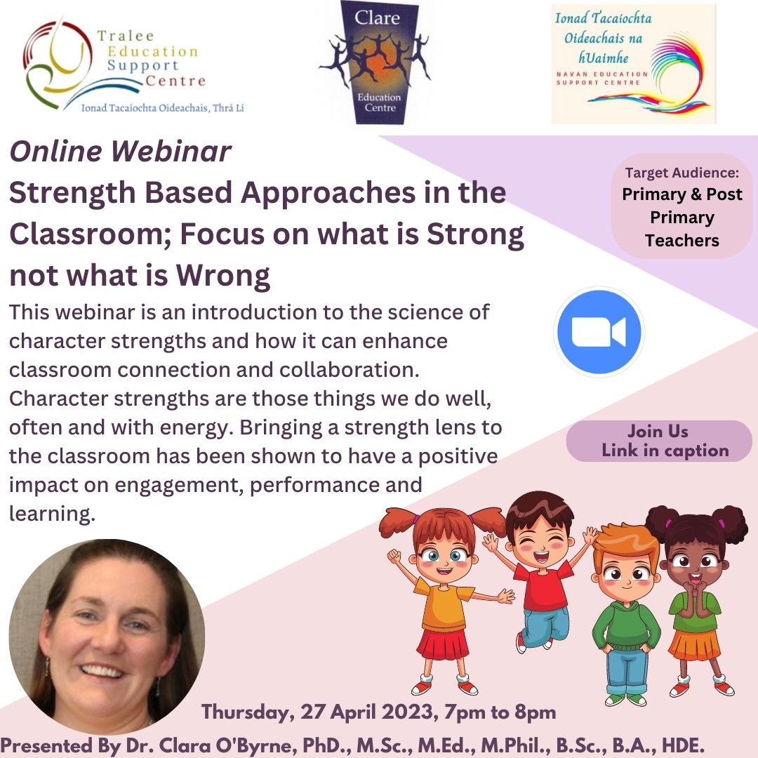 SP23218 Strength Based Approaches in the Classroom; Focus on what is Strong not what is Wrong