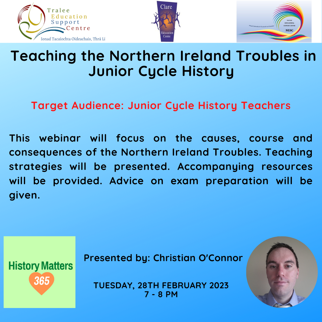 SP23192 Teaching the Northern Ireland Troubles in Junior Cycle History