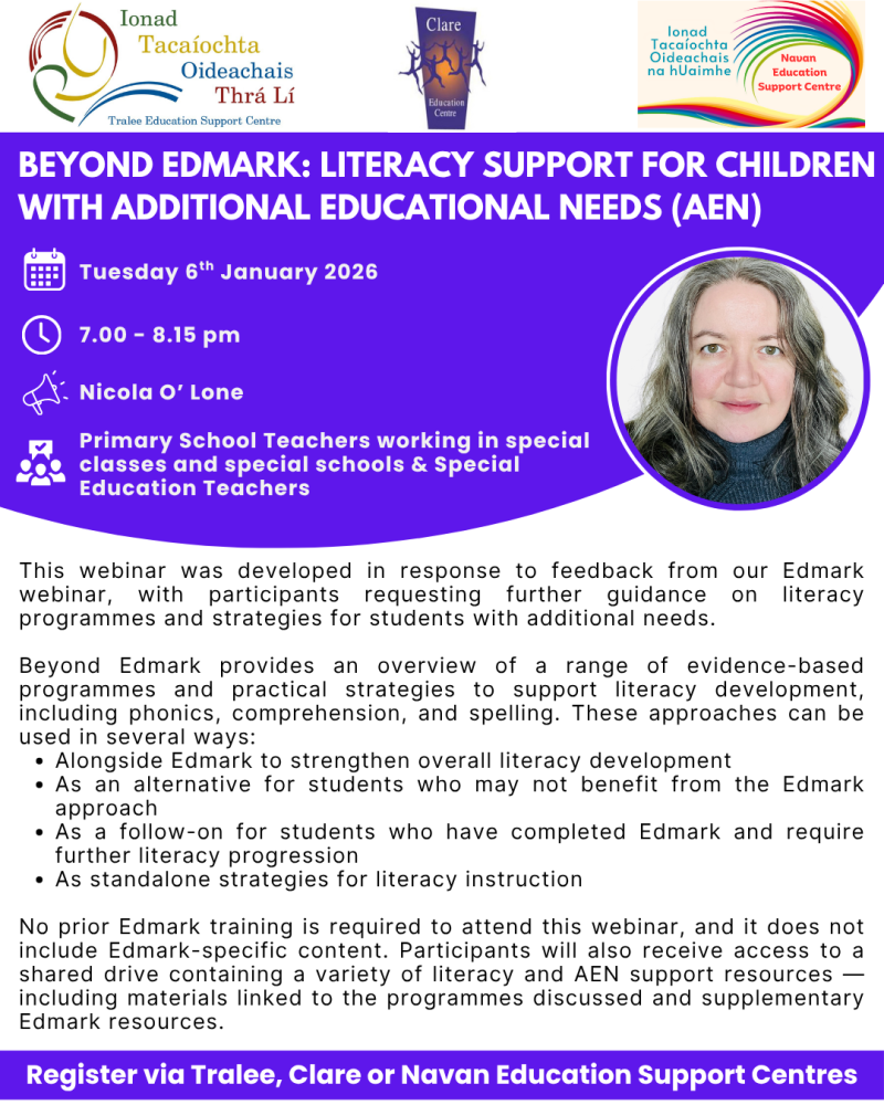 SP26-26 Beyond Edmark: Literacy Support for Children with Additional Educational Needs (AEN)