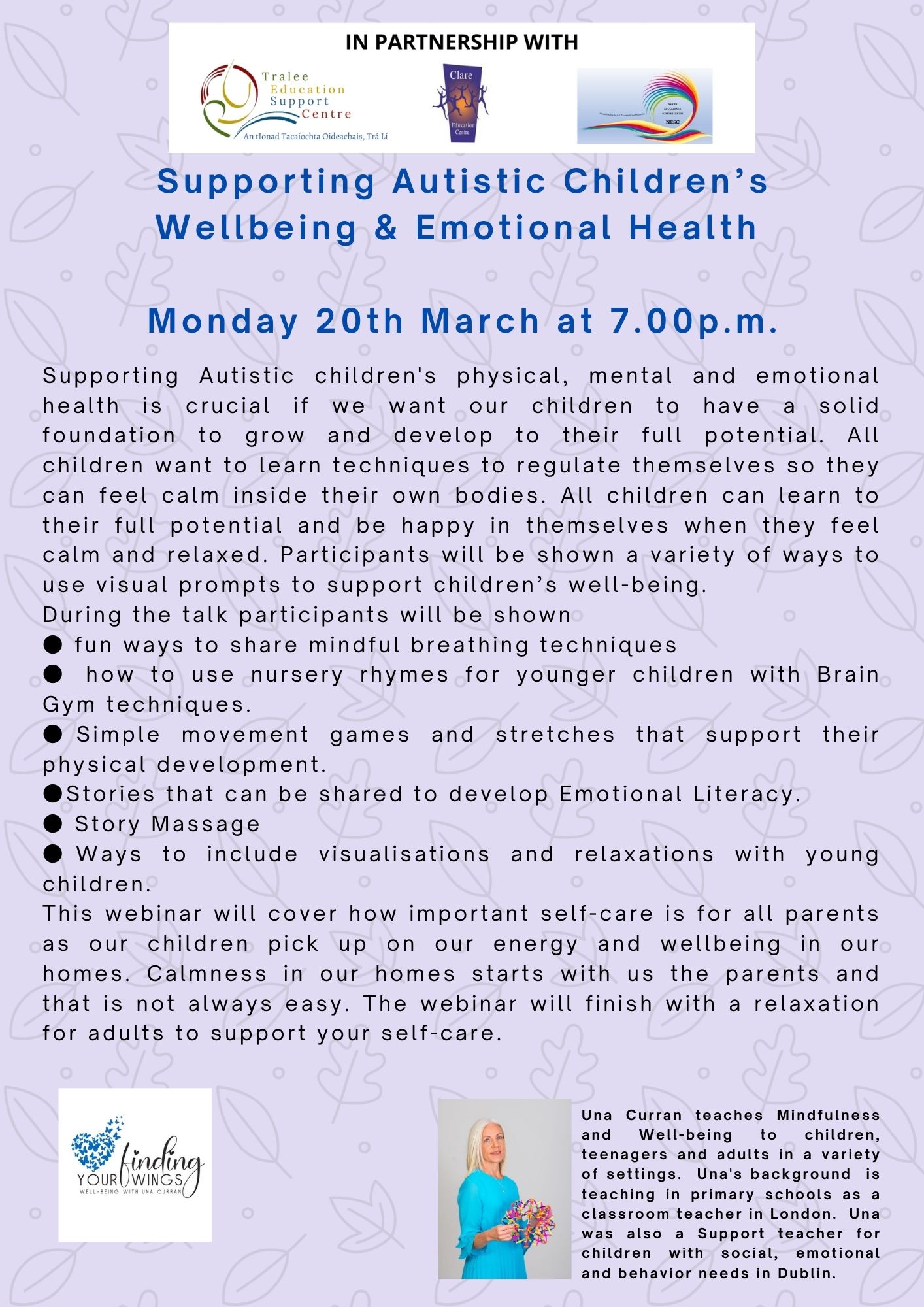 SP23-179 Supporting Autistic Children’s Wellbeing & Emotional Health  
