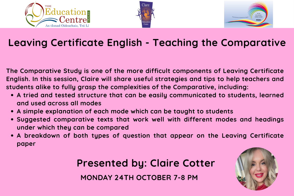 AUT22206 Leaving Cert English Teaching the ComparativePost Primary