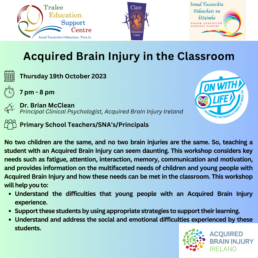AUT23-181 Acquired Brain Injury in the Classroom