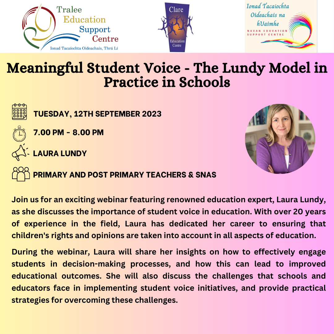 AUT23-124 Meaningful Student Voice - The Lundy Model in Practice in Schools