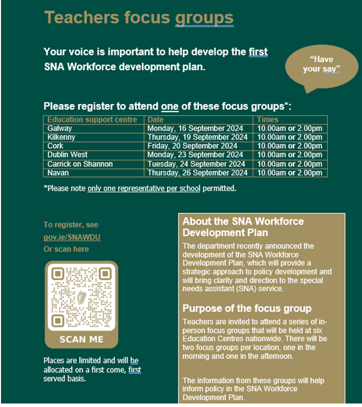 SNA Workforce Development For Teachers