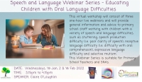 SP288-22 Speech and Language Webinar Series - Educating Children with Oral Language Difficulties 