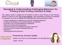 AUT22-109 Managing & Understanding Challenging Behaviour for Primary & Post Primary Teachers & SNAs