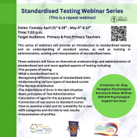 SP26-119 Standardised Testing Webinar Series (Repeat Webinar) 