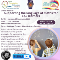 SP26-05 Supporting the language of maths for EAL learners
