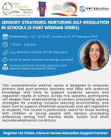 SP26-31 Sensory Strategies: Nurturing Self-Regulation in Schools (5-Part Webinar Series)