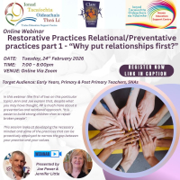 SP26-28 Restorative Practices Relational/Preventative practices part 1 - “Why put relationships first?”