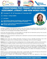 AUT26-16 Strengthening Post Primary Intervention: Assessment, Literacy, And How Words Work
