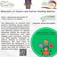 AUT25-132 Behaviours of Concern & Positive Handling Webinar