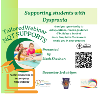 AUT25-80 NQT Webinar Series- Supporting Students with Dyspraxia