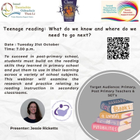 AUT25-130 Teenage reading: What do we know and where do we need to go next?