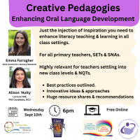 AUT25-73  Creative Pedagogies Enhancing Oral Language Development
