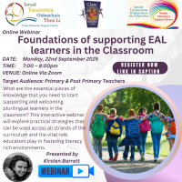 AUT25-118 Foundations of supporting EAL learners in the Classroom