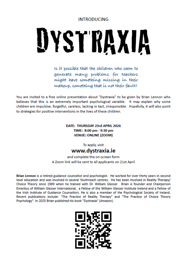 Introducing Dystraxia:  A Free Information Webinar 21 April