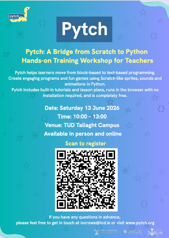 PYTCH - Free Browser-Based Python Coding Workshop for Teachers Saturday 13th June